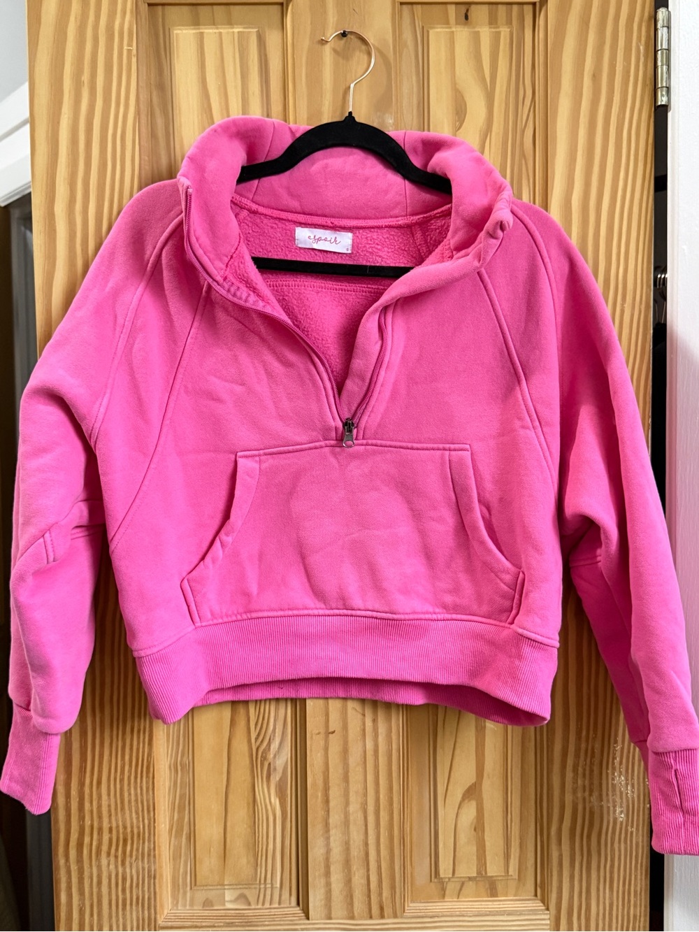 lululemon athletica Hot Pink Half-Zip Fleece Pullover